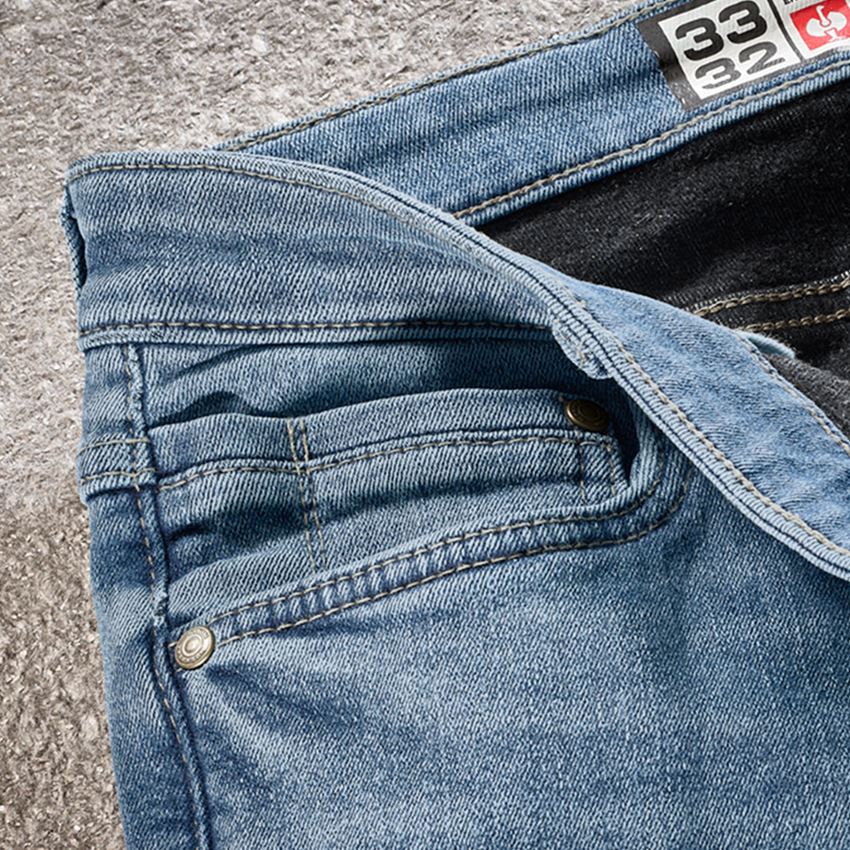 Work Trousers: e.s. Winter 5-Pocket stretch jeans + stonewashed 2