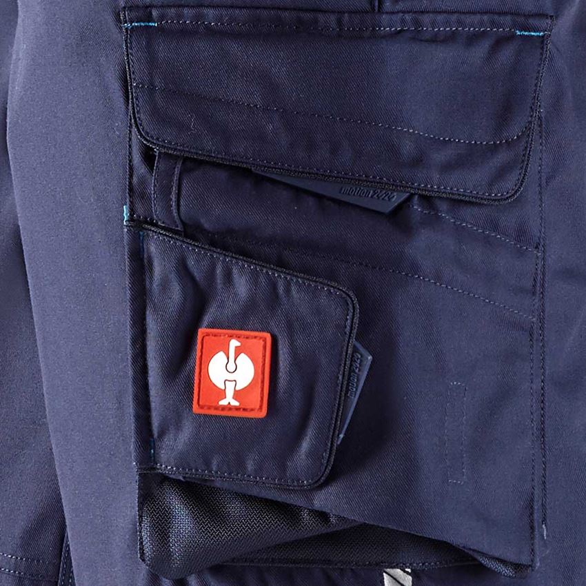 Work Trousers: 3/4 length trousers e.s.motion 2020 + navy/atoll 2