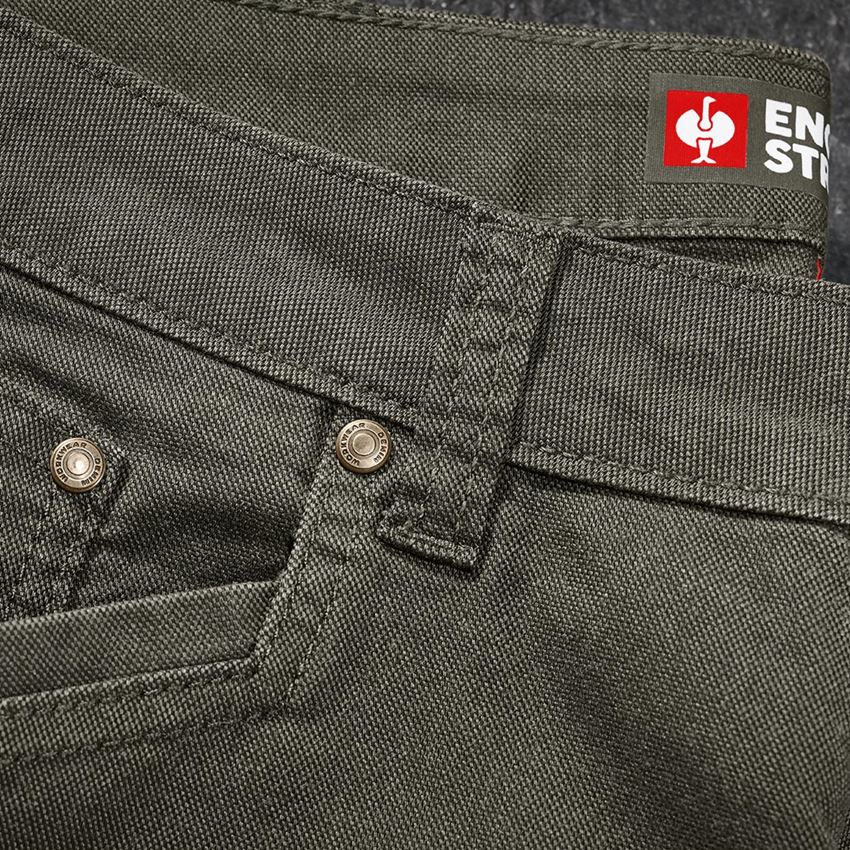 Pantalons de travail: Pantalon à 5 poches e.s.vintage + vert camouflage 2
