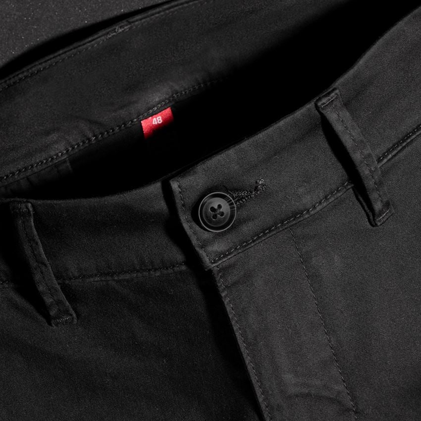 Work Trousers: e.s. 5-pocket work trousers Chino + black 2