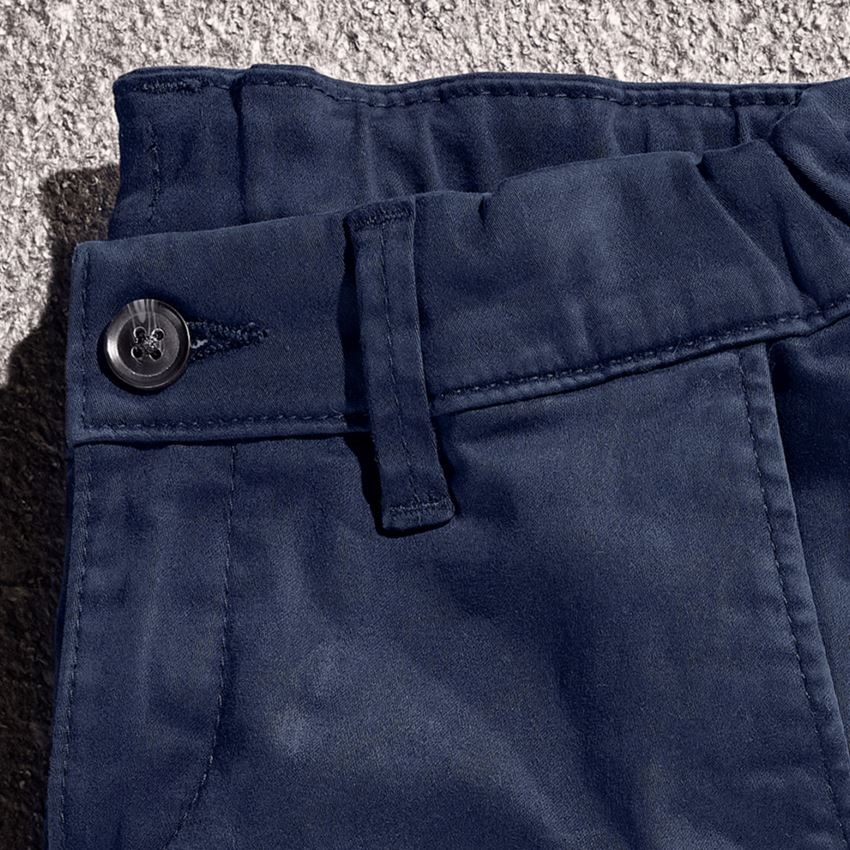 Pantalons: e.s. Chino, enfants + bleu foncé 2