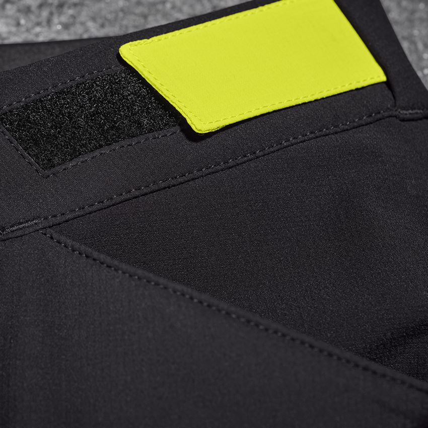 Work Trousers: Functional trousers e.s.trail + black/acid yellow 2