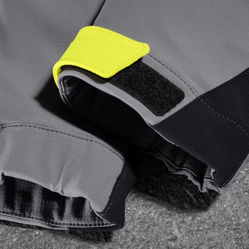 Trousers: Functional trousers e.s.trail, children's + basaltgrey/acid yellow 2