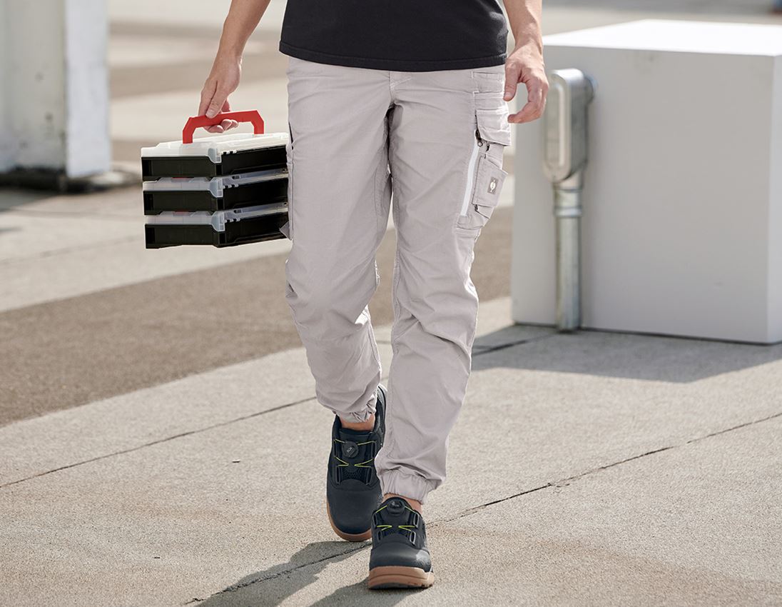 Work Trousers: Cargo trousers e.s.motion ten summer,ladies' + opalgrey