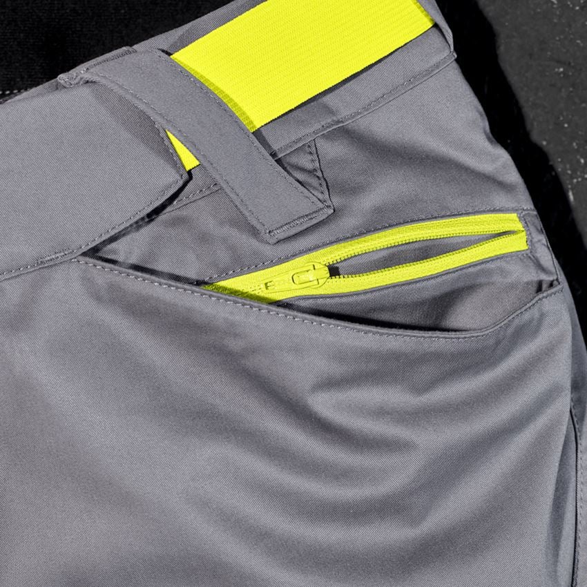 Work Trousers: Cargo trousers e.s.trail + basaltgrey/acid yellow 2