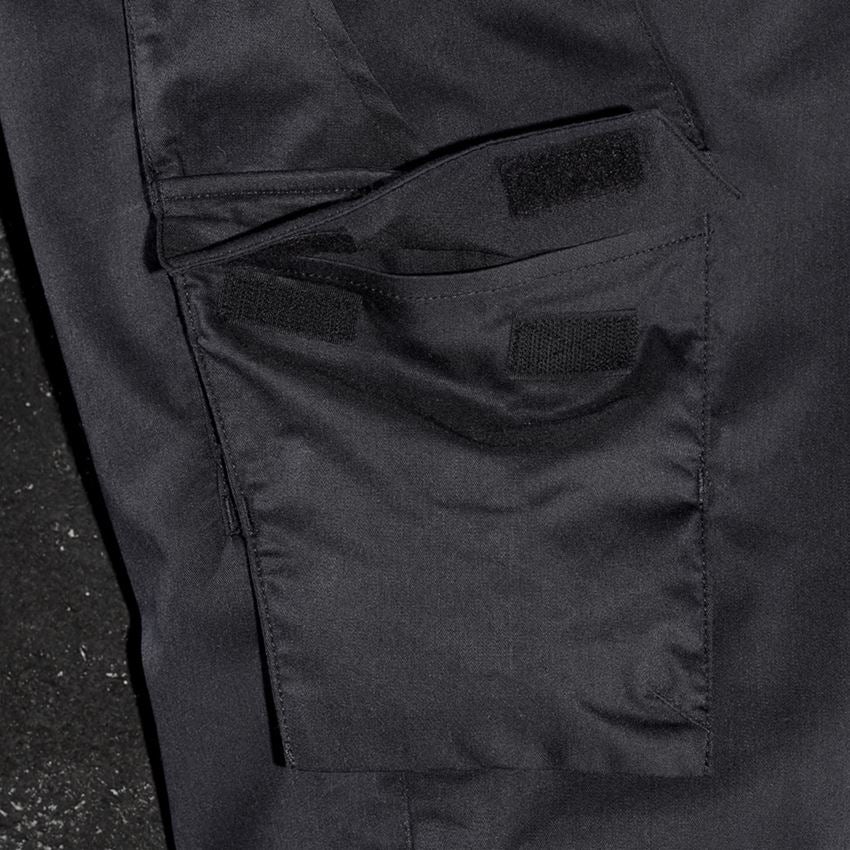 Work Trousers: Cargo trousers e.s.trail + black/lapisturquoise 2
