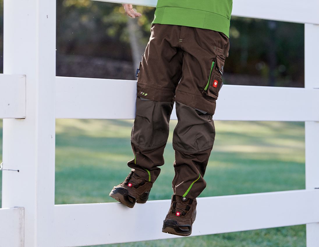 Clothing: SET:Kids' trousers e.s.motion 2020+shorts+footb. + chestnut/seagreen 1
