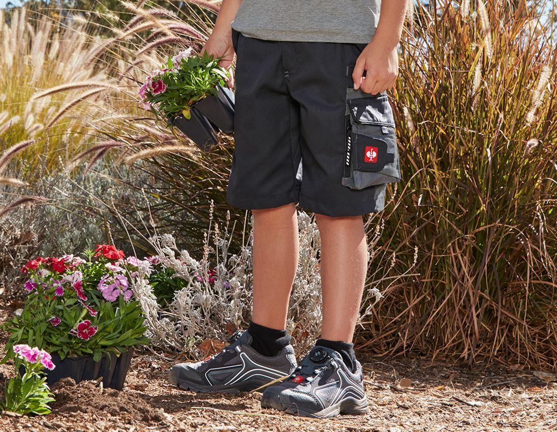 Clothing: SET: Kids' trousers e.s.motion + shorts + football + graphite/cement