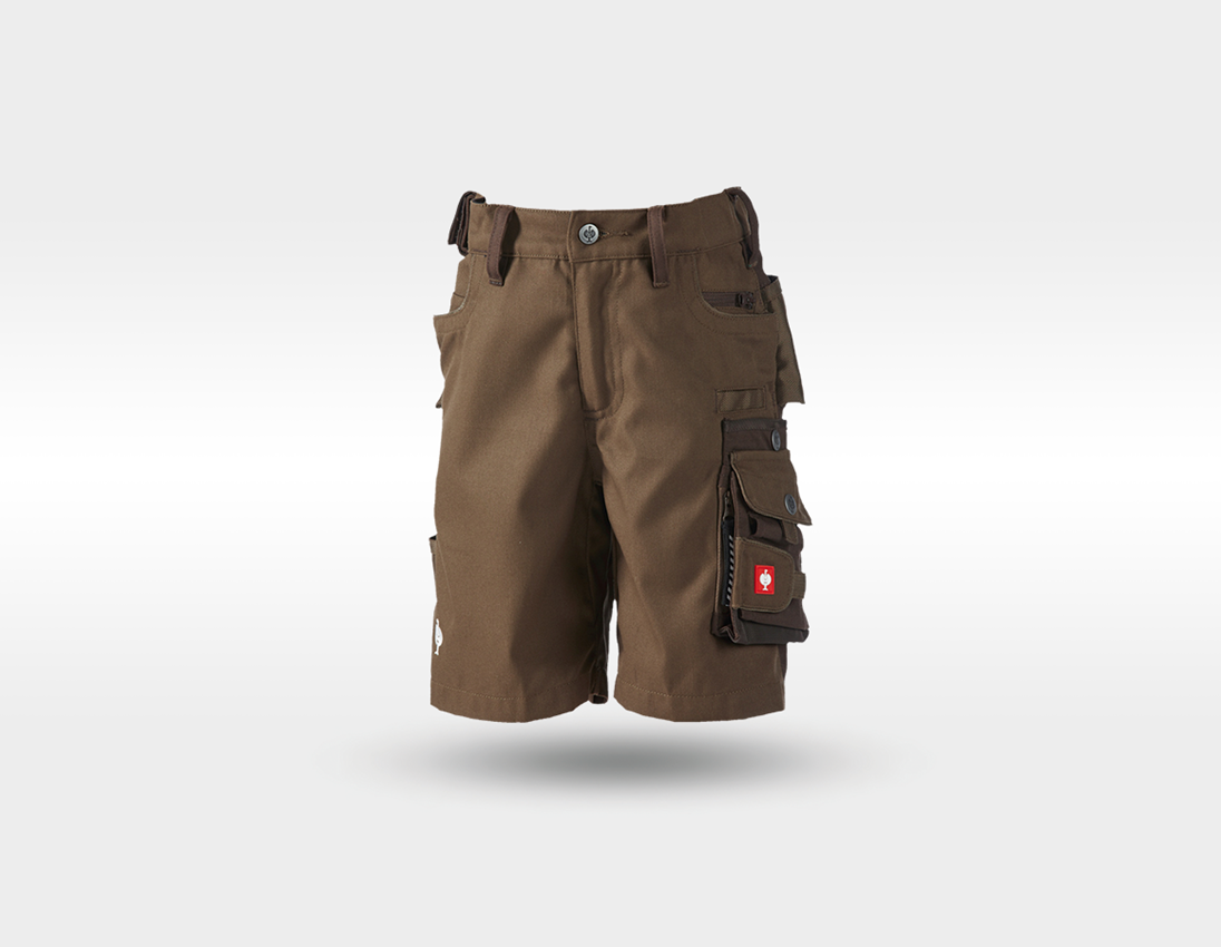 Clothing: SET: Kids' trousers e.s.motion + shorts + football + hazelnut/chestnut