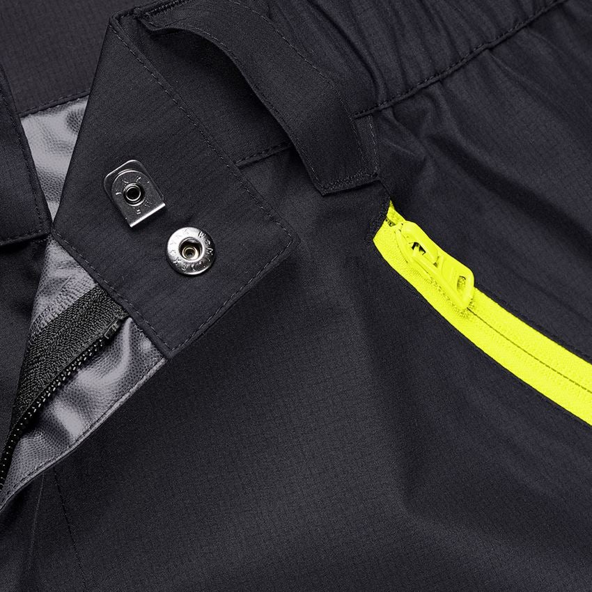 Work Trousers: All weather trousers e.s.trail + black/acid yellow 2