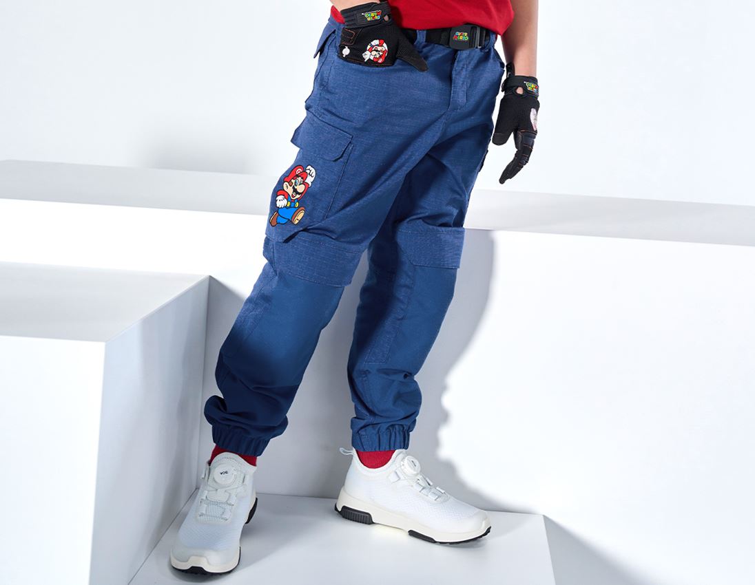 Trousers: Super Mario Cargo trousers, children's + alkaliblue