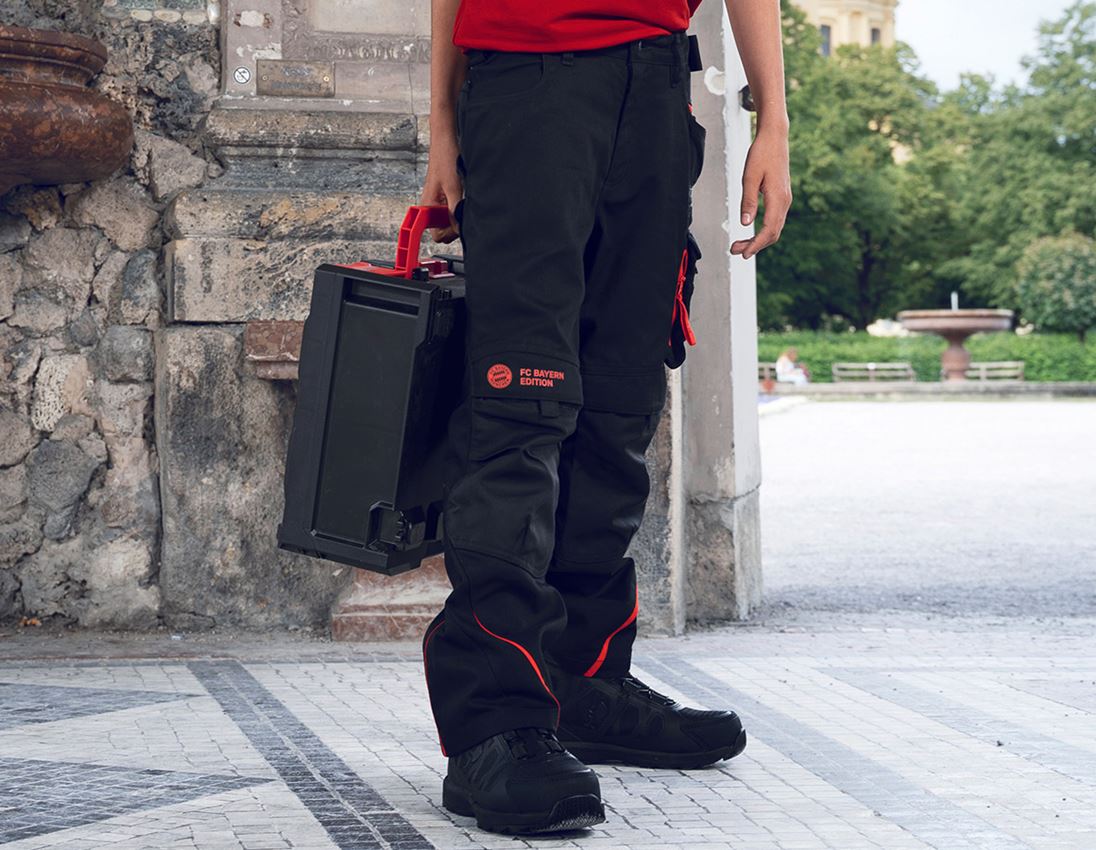Collaborations: FCB Trousers Kids + black/straussred