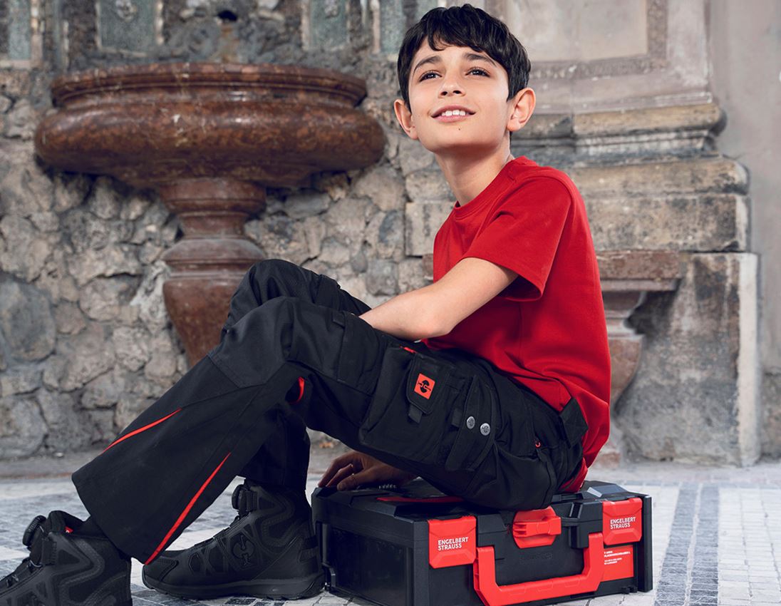 Collaborations: FCB Trousers Kids + black/straussred 3