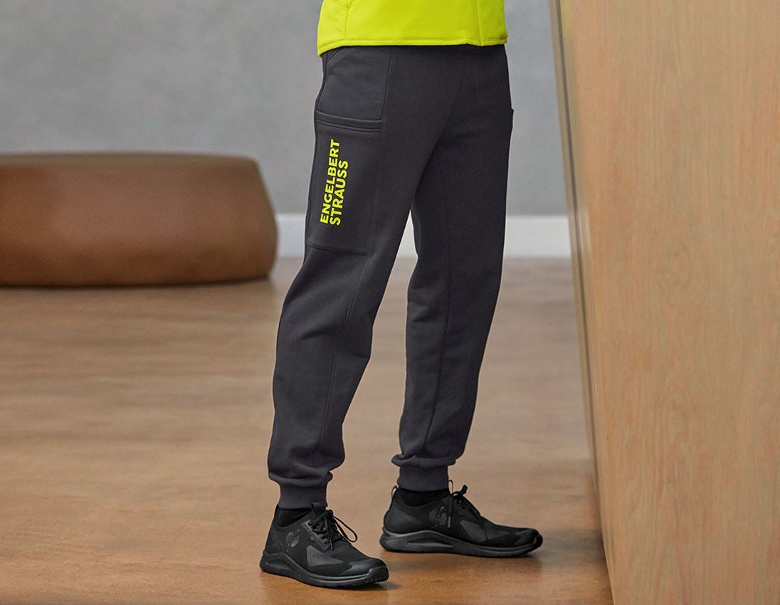 Vêtements: Pantalon sweat light e.s.trail + noir/jaune acide 3