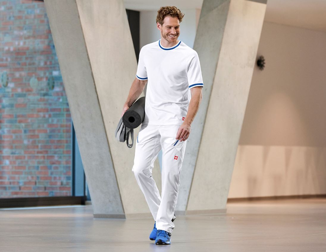 Topics: Multipocket trousers e.s.ambition + white/gentianblue 6