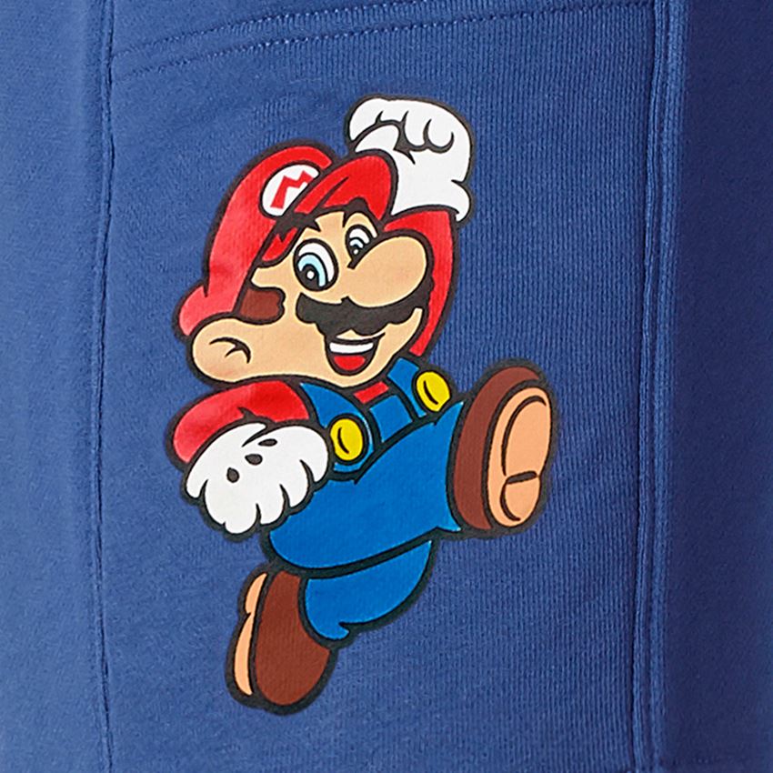 Vêtements: Super Mario Sweat short + bleu alcalin 2