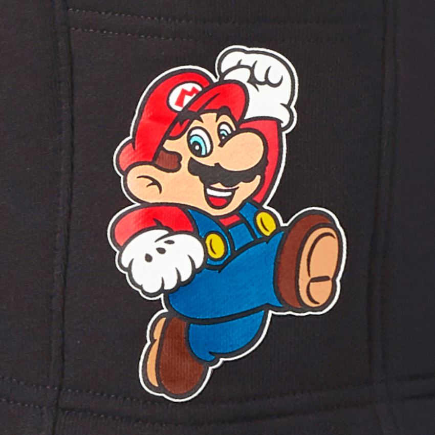 Accessories: Super Mario Sweat shorts, children's + black 2