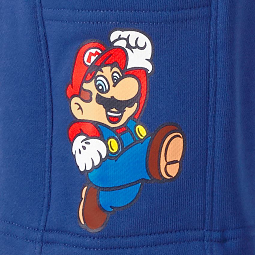 Bekleidung: Super Mario Sweatshorts, Kinder + alkaliblau 2