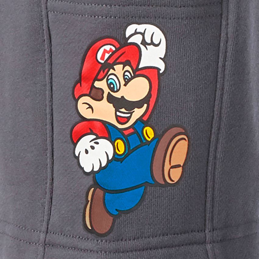 Vêtements: Super Mario Sweat short, enfants + anthracite 2