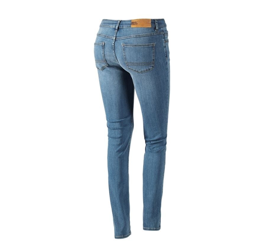 Bekleidung: SET: 2x 5-Pocket-Stretch-Jeans, Da.+Foodc.+Besteck + stonewashed 2