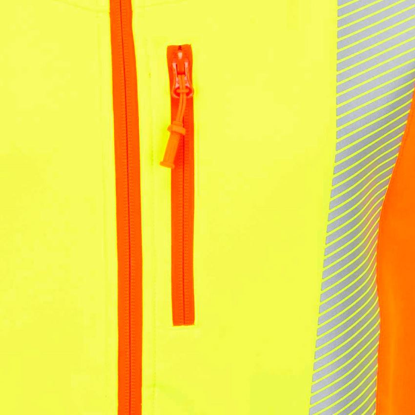 Work Jackets: High-vis softshell jacket softl. e.s.motion 2020 + high-vis yellow/high-vis orange 2