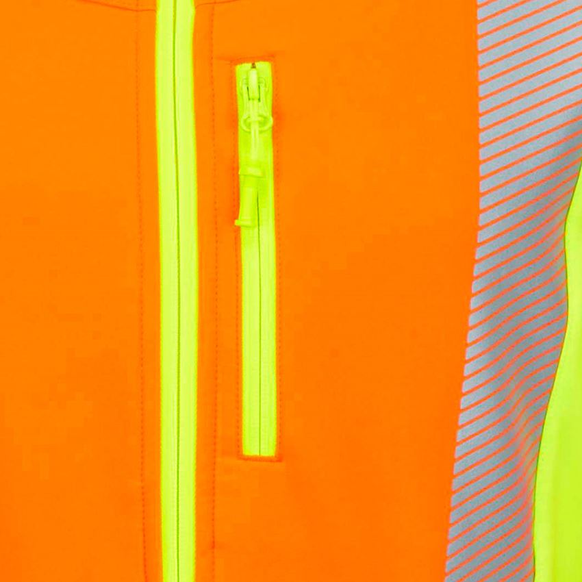 Work Jackets: High-vis softshell jacket softl. e.s.motion 2020 + high-vis orange/high-vis yellow 2