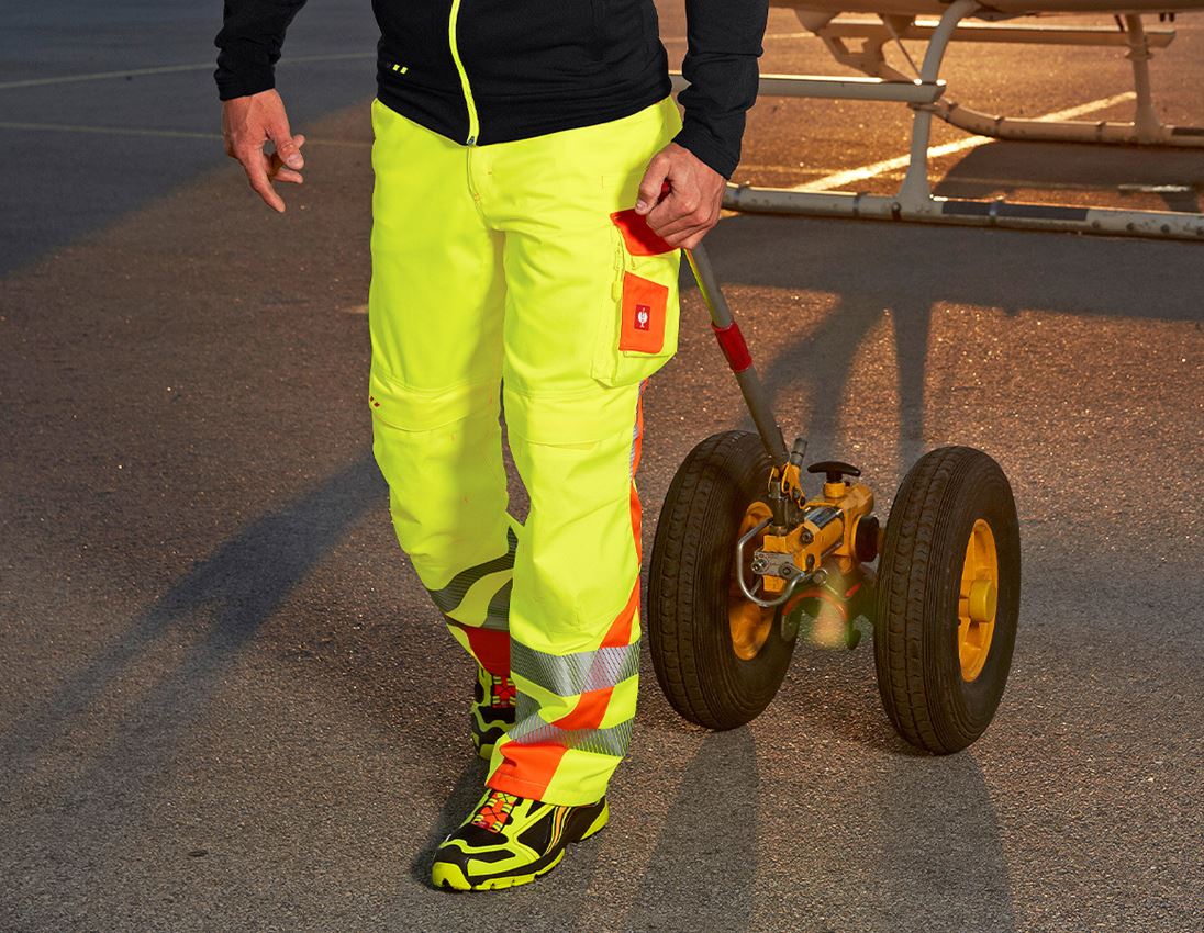 Work Trousers: High-vis trousers e.s.motion 2020 + high-vis yellow/high-vis orange