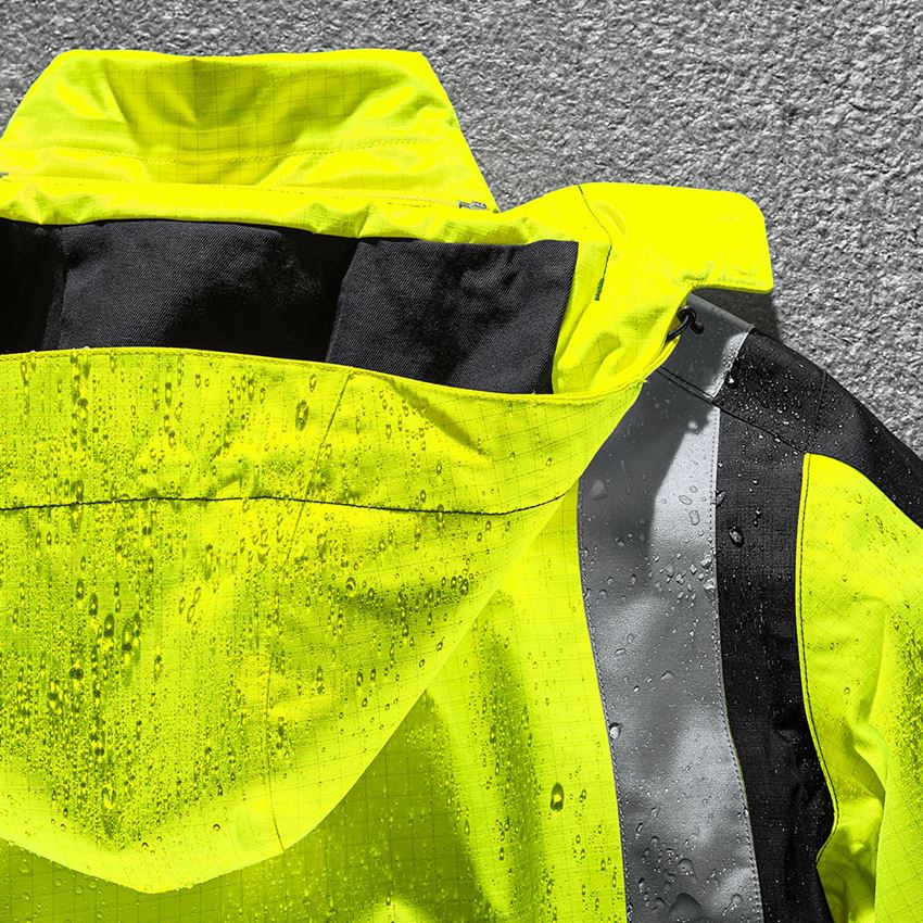 Vestes de travail: e.s. Parka de protection multinorm high-vis + jaune fluo/noir 2
