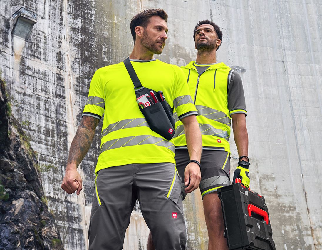 Shirts, Pullover & more: High-vis functional t-shirt e.s.ambition + high-vis yellow/anthracite 3
