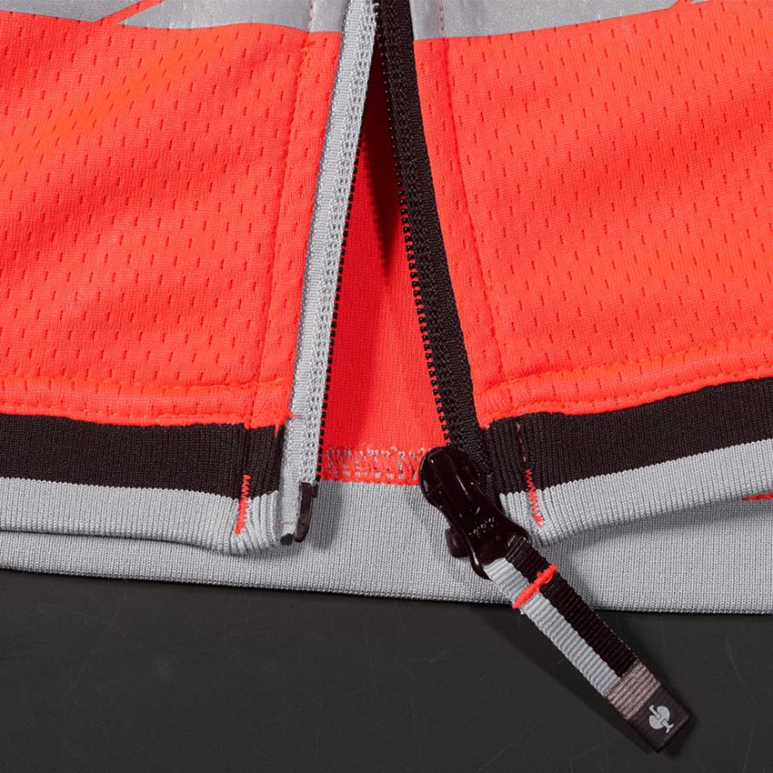 Clothing: High-vis functional bodywarmer e.s.ambition + high-vis red/black 2