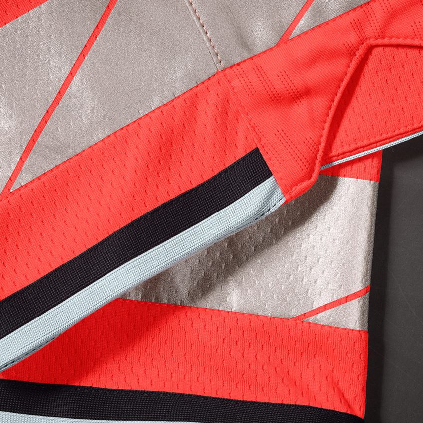 Work Trousers: High-vis functional shorts e.s.ambition + high-vis red/black 2