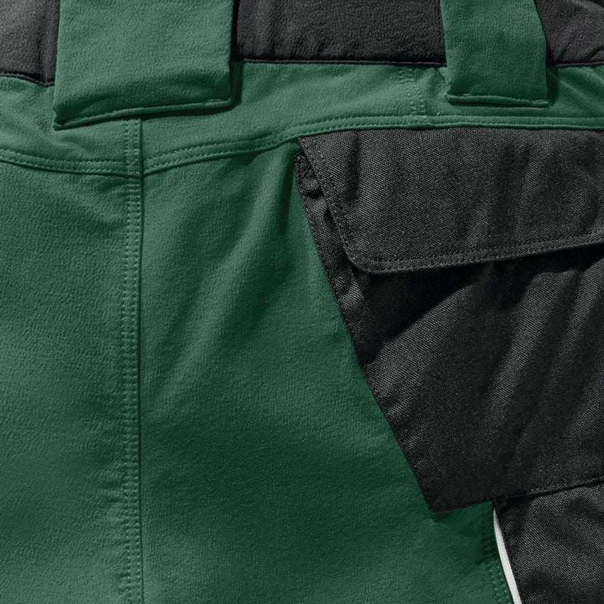 Pantalons de travail: Short fonctionnel e.s.dynashield + vert/noir 2