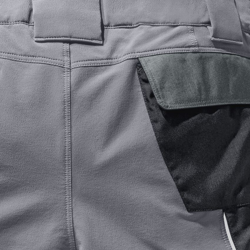 Work Trousers: Functional short e.s.dynashield + cement/graphite 2