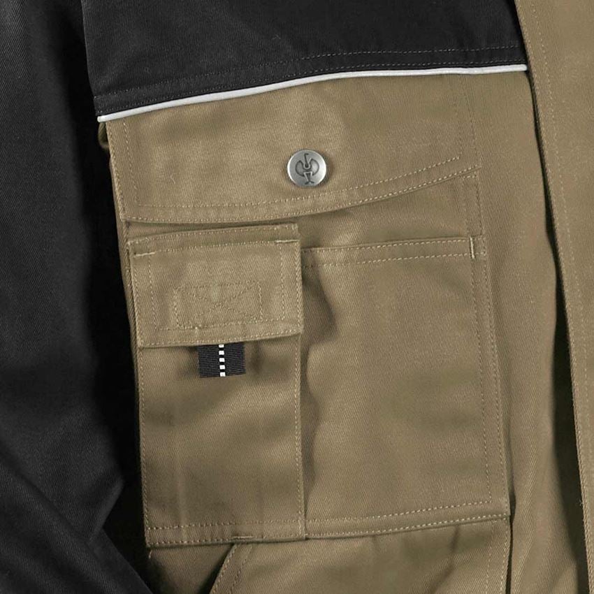 Work Jackets: Work jacket e.s.image + khaki/black 2