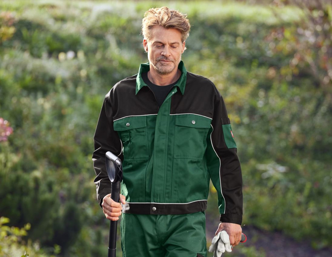 Work Jackets: Work jacket e.s.image + green/black