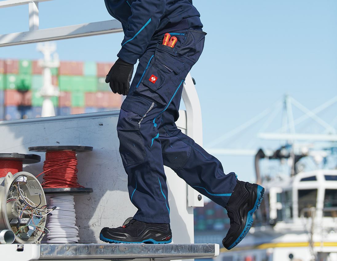Work Trousers: Trousers e.s.motion 2020 + navy/atoll 1