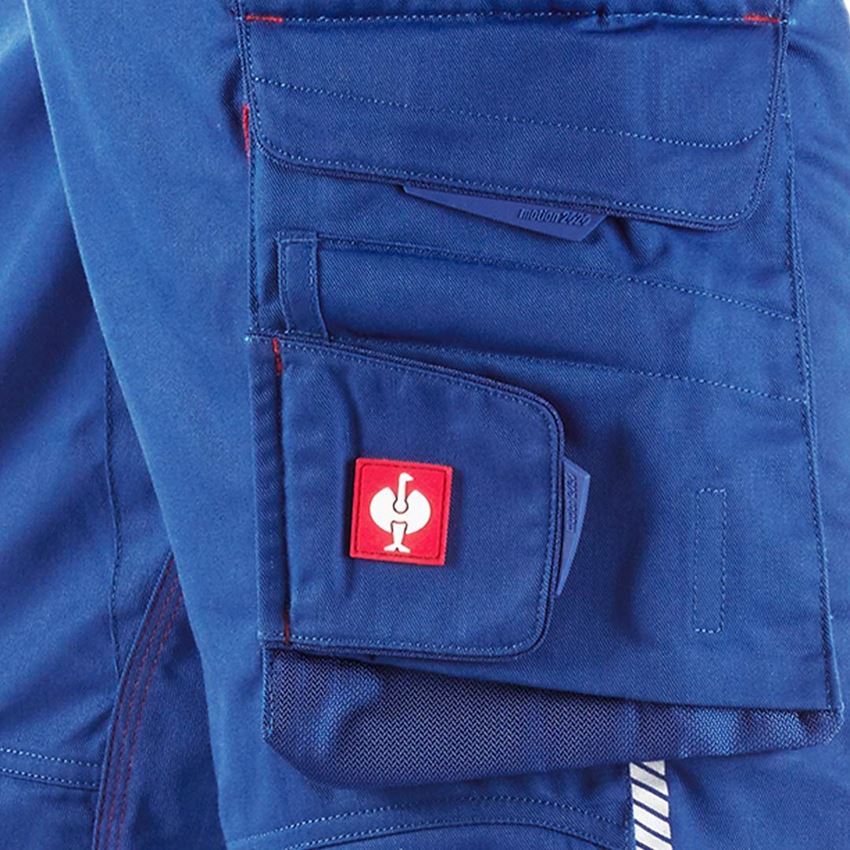Pantalons de travail: Pantalon à taille élastique e.s.motion 2020 + bleu royal/rouge vif 2