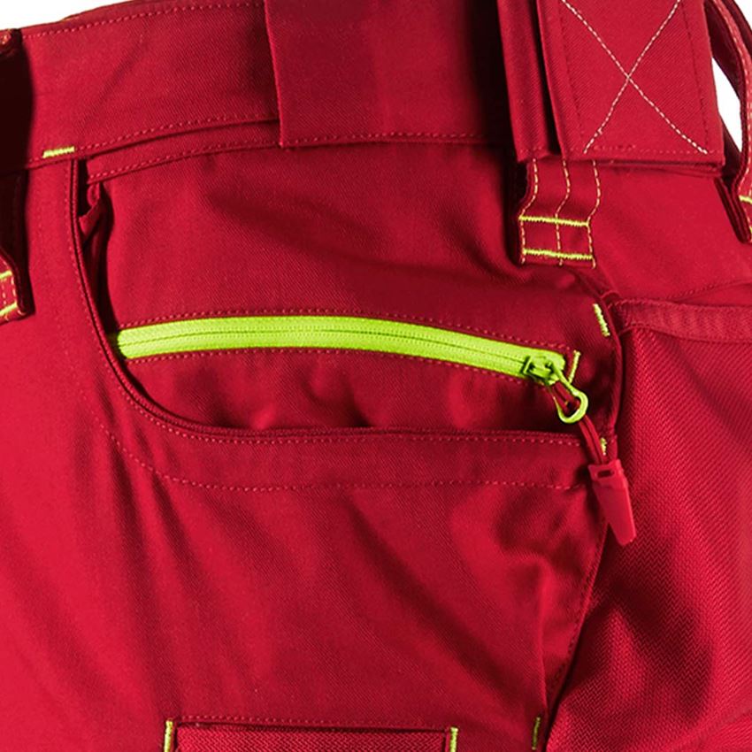 Installateurs / Plombier: Pantalon à taille élastique e.s.motion 2020 + rouge vif/jaune fluo 2