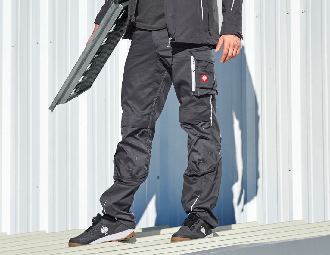 Work Trousers: Trousers e.s.motion 2020 + anthracite/platinum