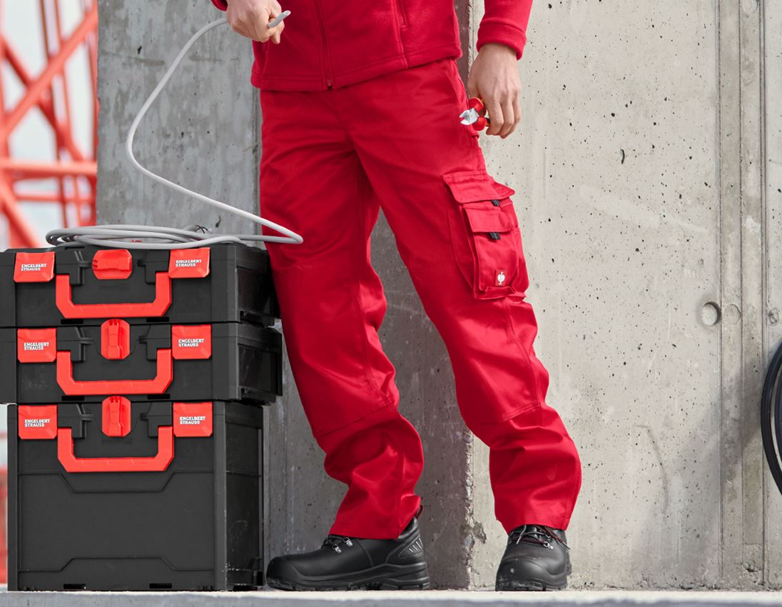 Work Trousers: Trousers e.s.classic  + red