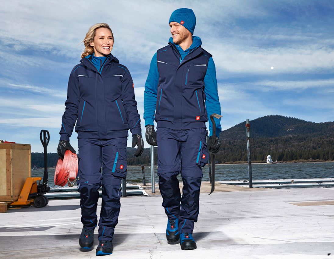 Plumbers / Installers: Winter trousers e.s.motion 2020, men´s + navy/atoll 1