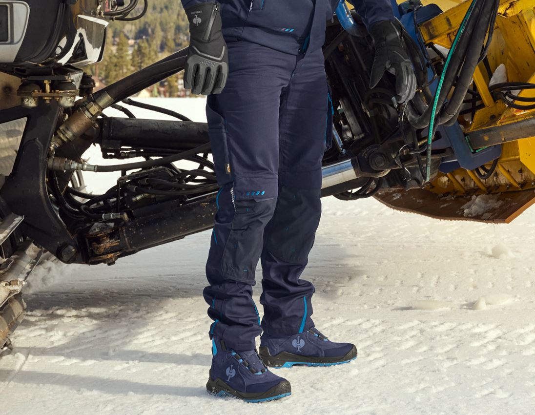Work Trousers: Winter trousers e.s.motion 2020, men´s + navy/atoll 1