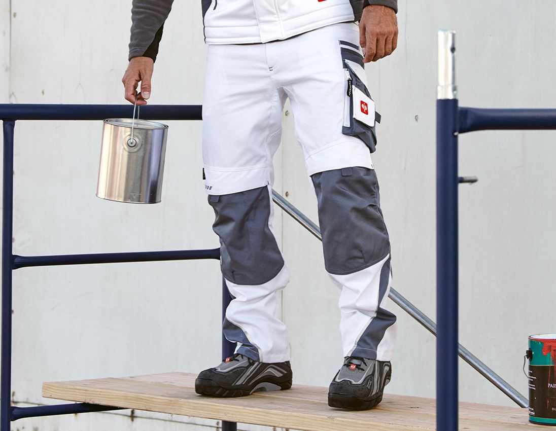 Pantalons de travail: Pantalon e.s.motion d´hiver + blanc/gris 1