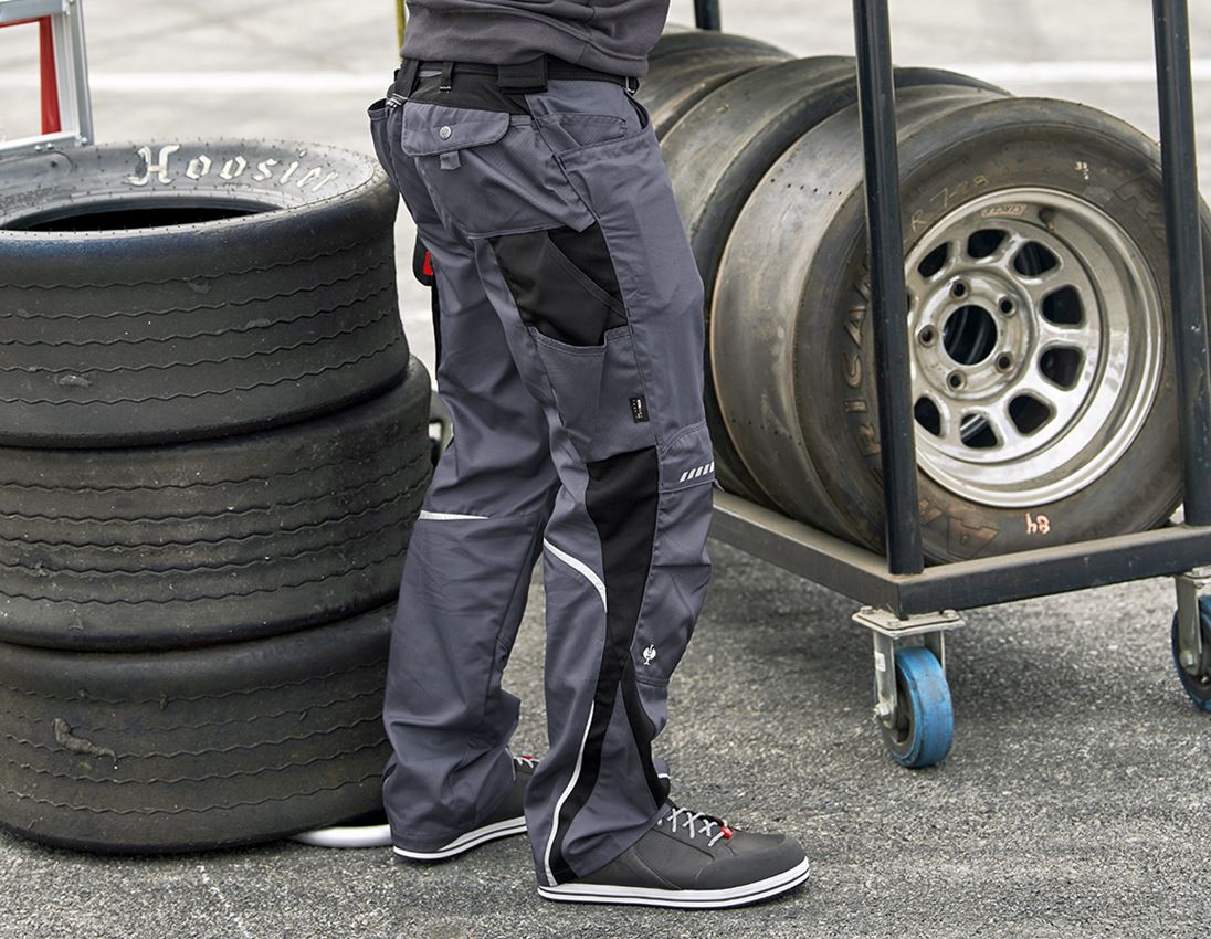 Work Trousers: Trousers e.s.motion + grey/black 1