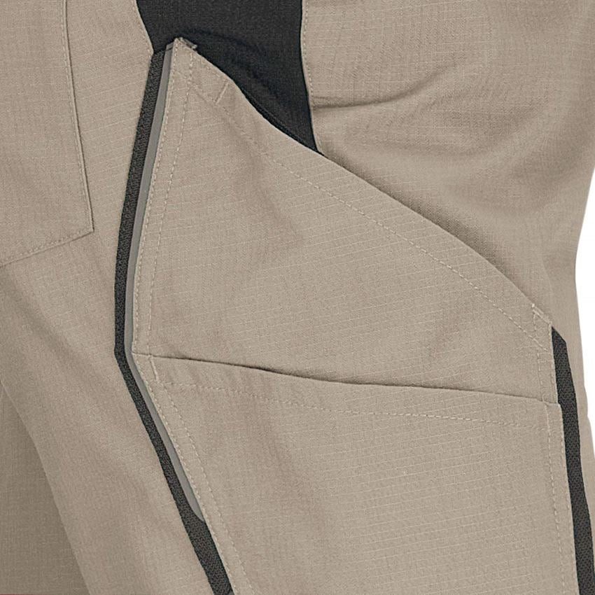 Pantalons de travail: Pantalon à taille élastique e.s.vision, hommes + glaise/noir 2