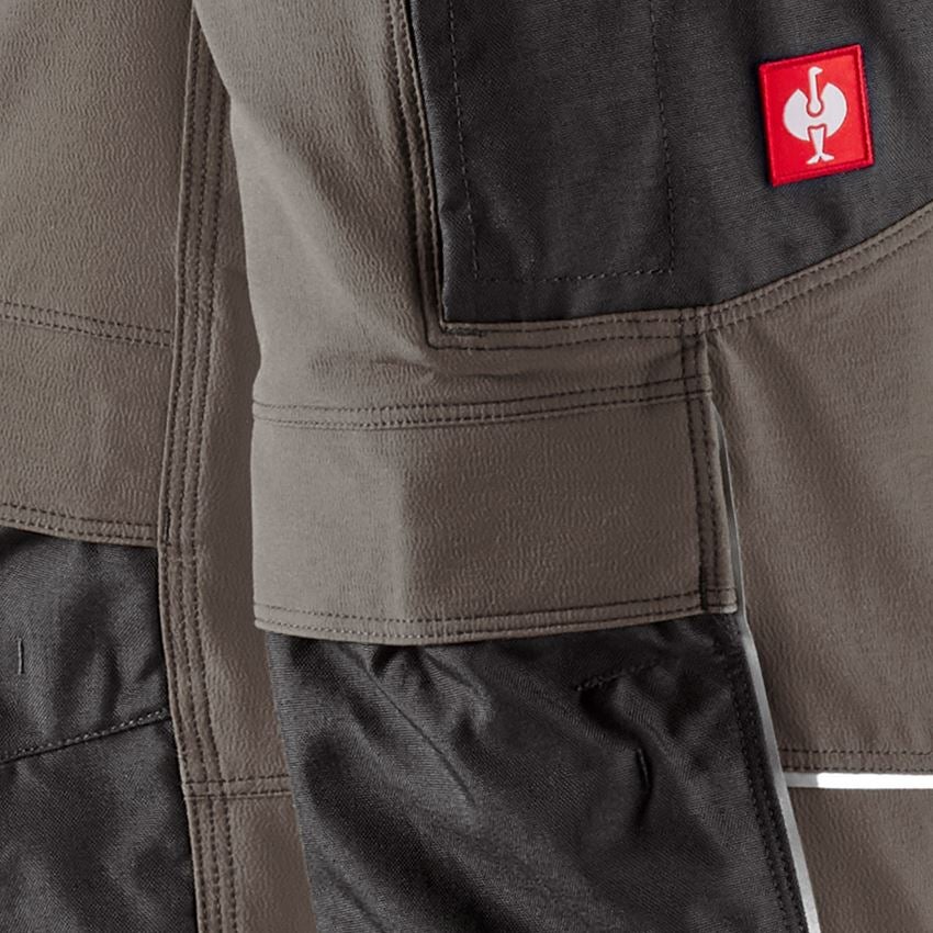 Pantalons de travail: Fon. pantalon taille élast.d’hiver e.s.dynashield + pierre/noir 2