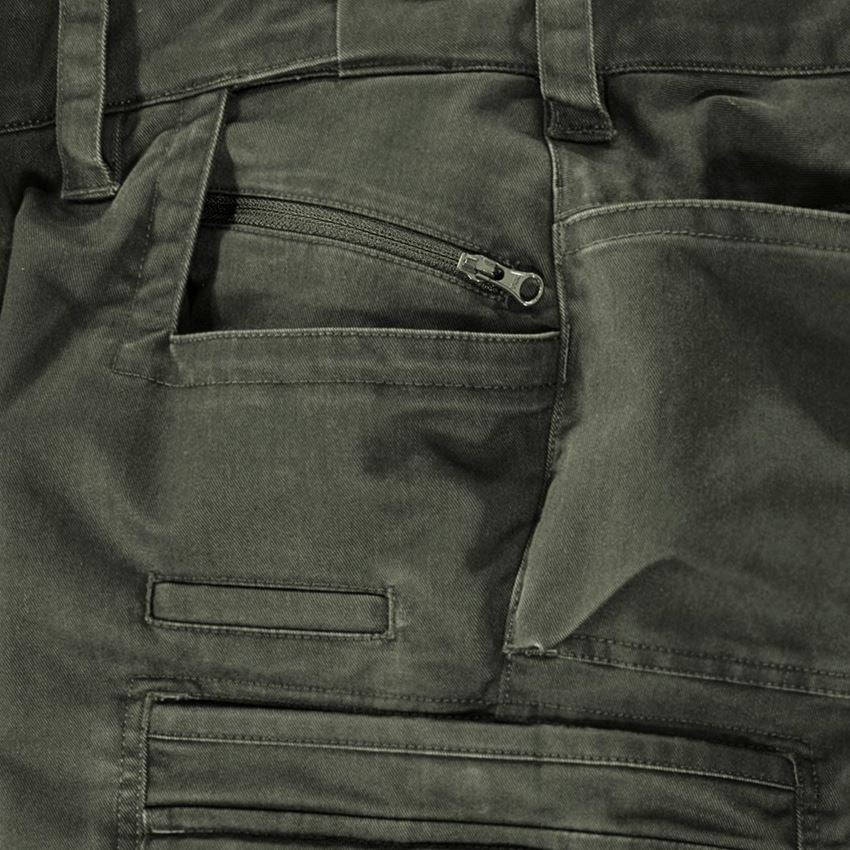 Pantalons de travail: Pantalon à taille élastique e.s.motion ten + vert camouflage 2