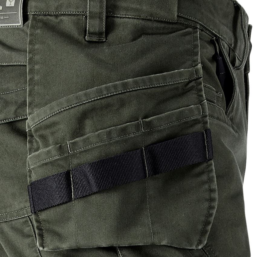 Work Trousers: Trousers e.s.motion ten tool-pouch + disguisegreen 2