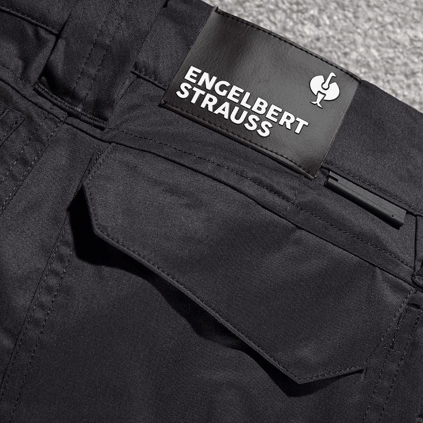 Pantalons de travail: Pantalon à taille élast. e.s.concrete light,femmes + noir 2