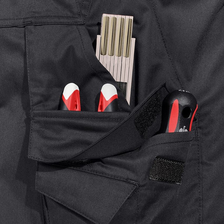 Knee Pad Master Grid 6D: Trousers e.s.trail, ladies' + black/lapisturquoise 2